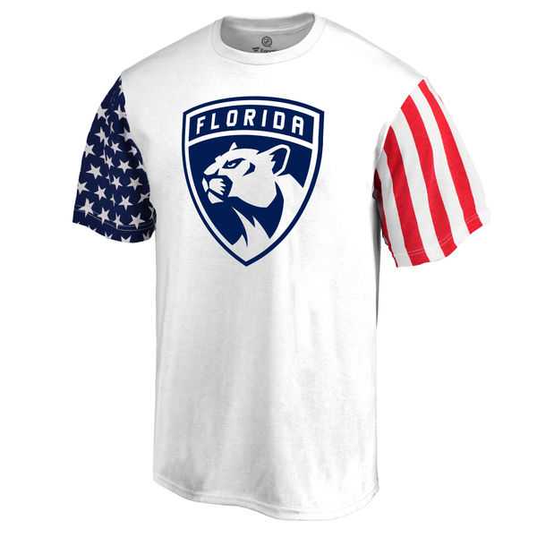 Men's Florida Panthers Fanatics Branded Stars & Stripes T-Shirt White FengYun,We sell and wholesale Men's Florida Panthers Fanatics Branded Stars & Stripes T-Shirt White FengYun on line form chian!